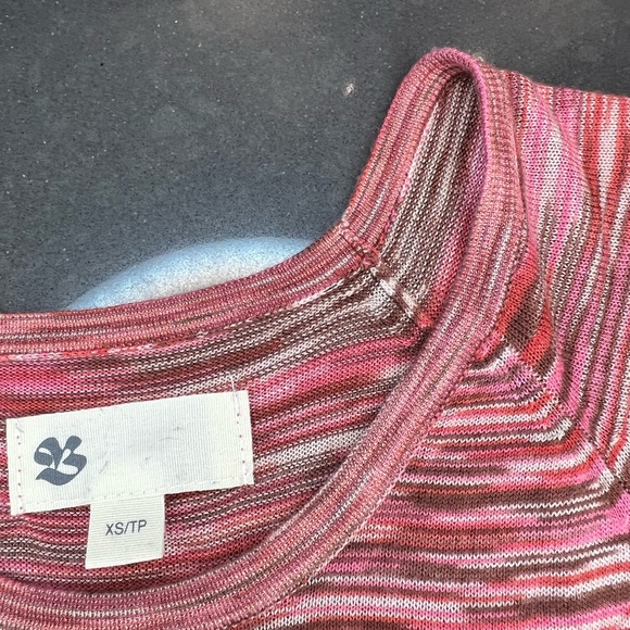 Vintage The Bay, light weight knit midi Moschino style tshirt dress. Pink/Red XS - Picture 5 of 6